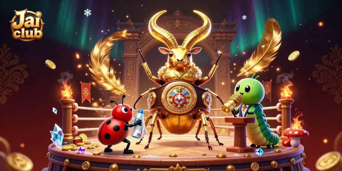 Engage in exciting gaming action with Jai club featuring colorful characters and dynamic casino elements.