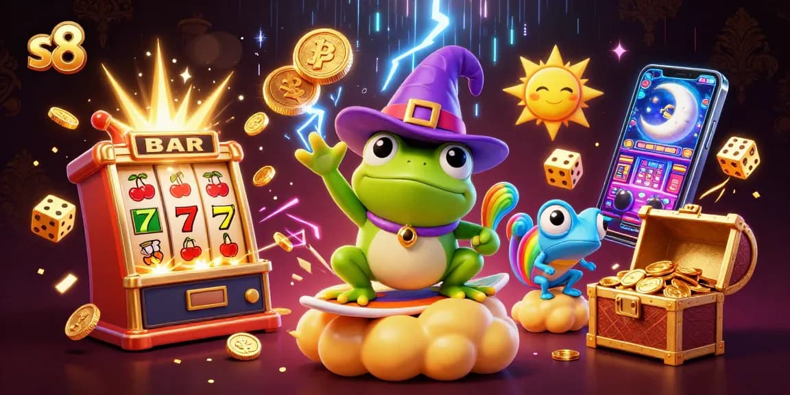 S8 platform offers thrilling jackpots as playful fantasy characters create a storm of coins