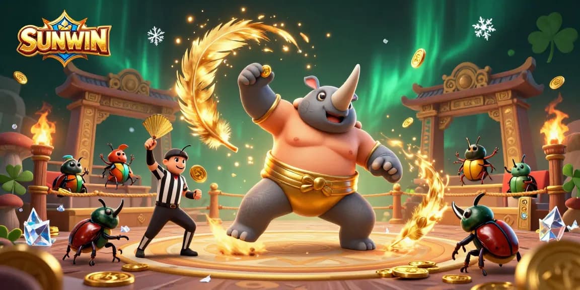 SUNWIN engages players with thrilling gambling excitement in a vibrant 3D casino environment.