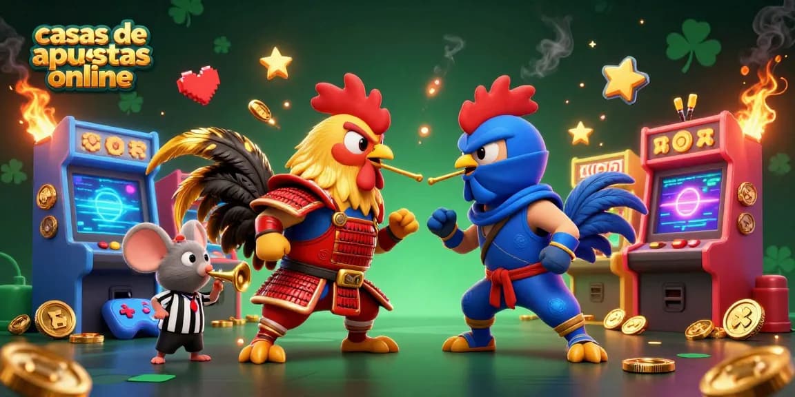 Las casas de apuestas online ofrecen emoción y acción con un espectacular combate de gallos en 3D.