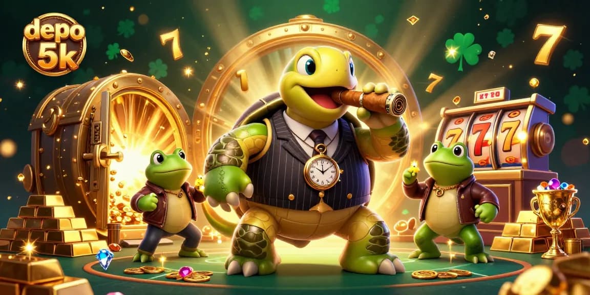 Mainkan slot depo 5k dengan peluang menang besar dan grafik mewah pada ilustrasi 3D ini.
