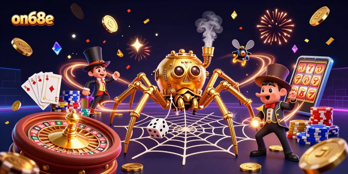 Engage with on68e's immersive casino experience, featuring dynamic gaming elements and colorful adventure.