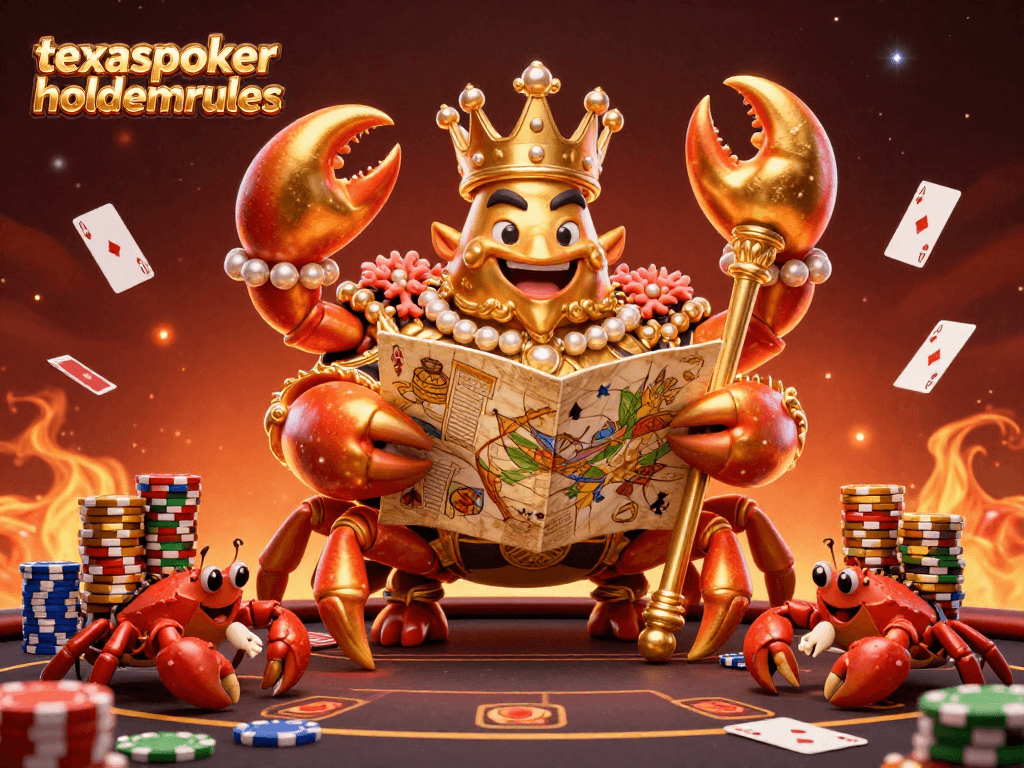 Engage in the excitement of poker strategy with texaspokerholdemrules as the golden crab emperor leads the game.