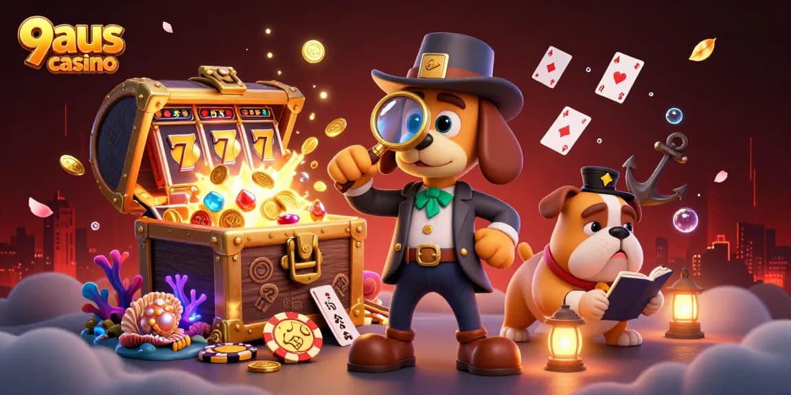 Engage in thrilling gameplay at 9aus casino with exciting slot reels and immersive characters.