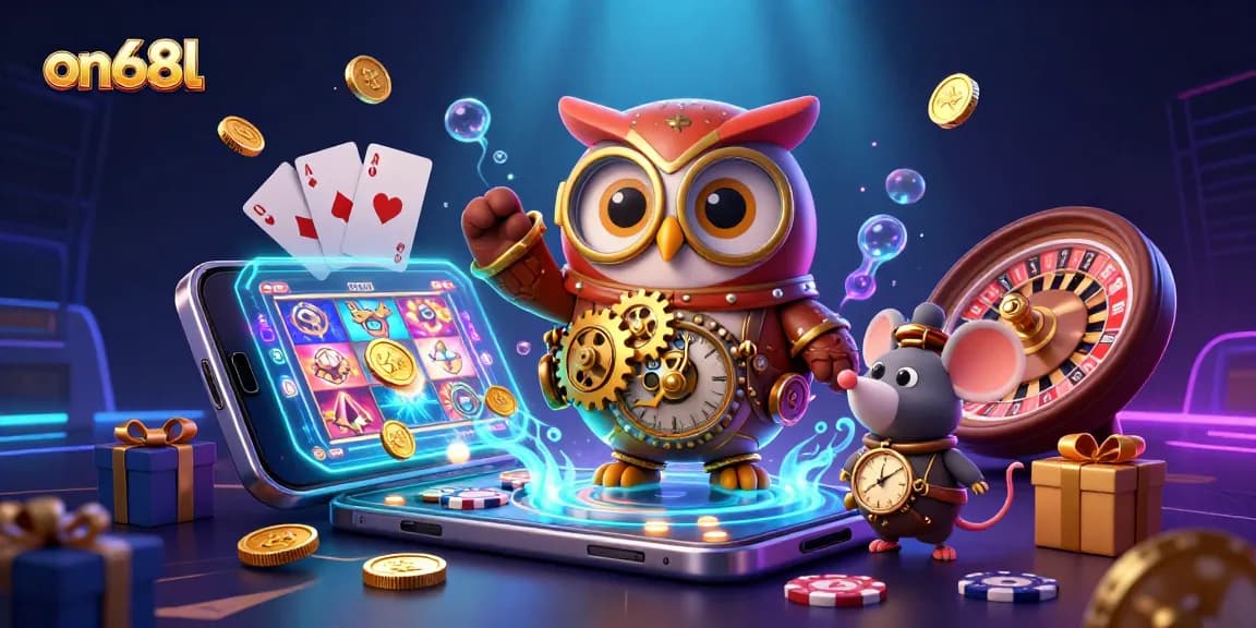 Play colorful slot games and win big with on68l in a thrilling 3D casino adventure.