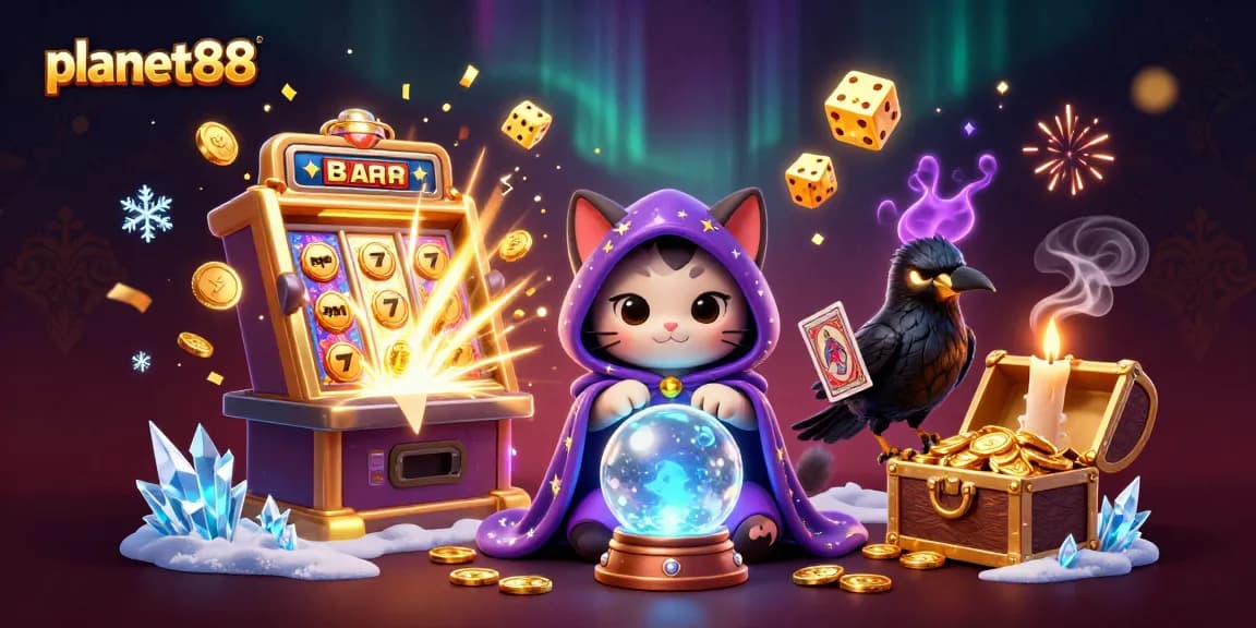 Experience thrilling wins at planet88 online casino with vibrant slot games and captivating mystical characters.