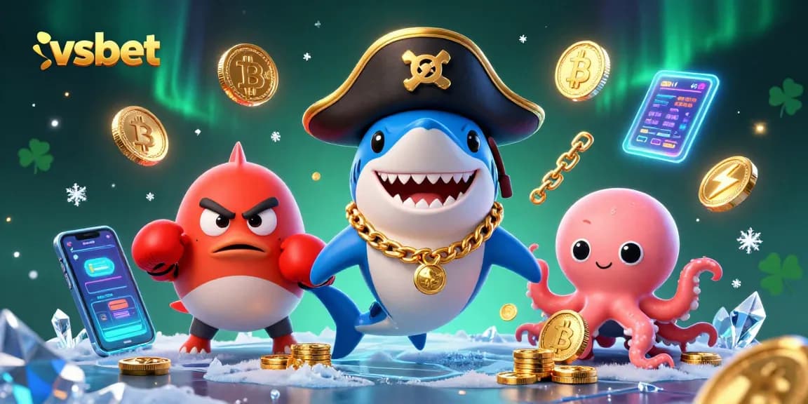 Spin the reels for fortune at vsbet with pirate shark, octopus, and pufferfish friends.
