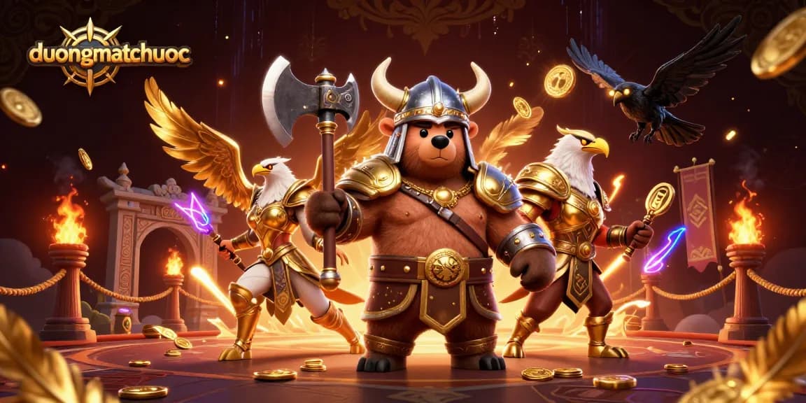 Experience the thrilling duongmatchuoc gameplay in a vibrant, animated casino setting.