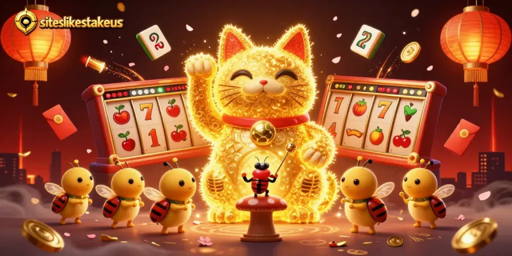 Engage with sweeping gaming experiences on siteslikestakeus through vibrant casino symbols and rewards.