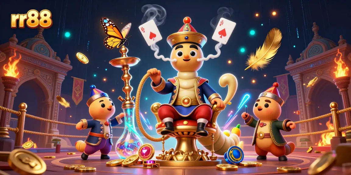 Experience thrilling gaming with rr88, featuring vibrant 3D characters in a casino-themed scene.