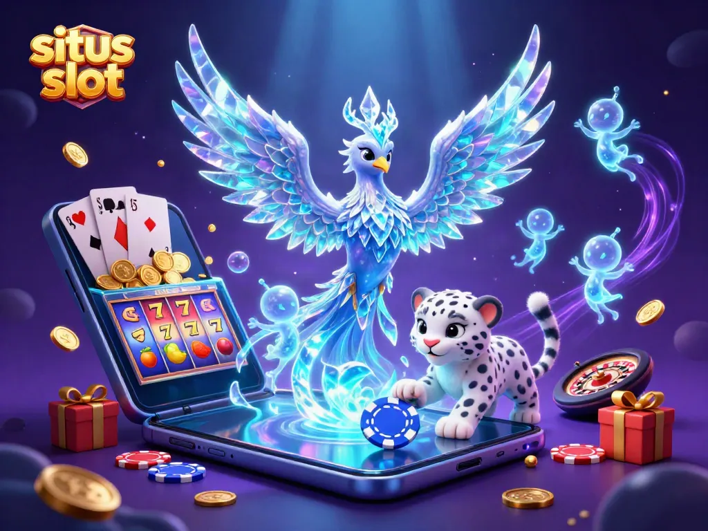 Menangkan pengalaman bermain di situs slot dengan ilustrasi 3D menarik, menampilkan karakter slot.
