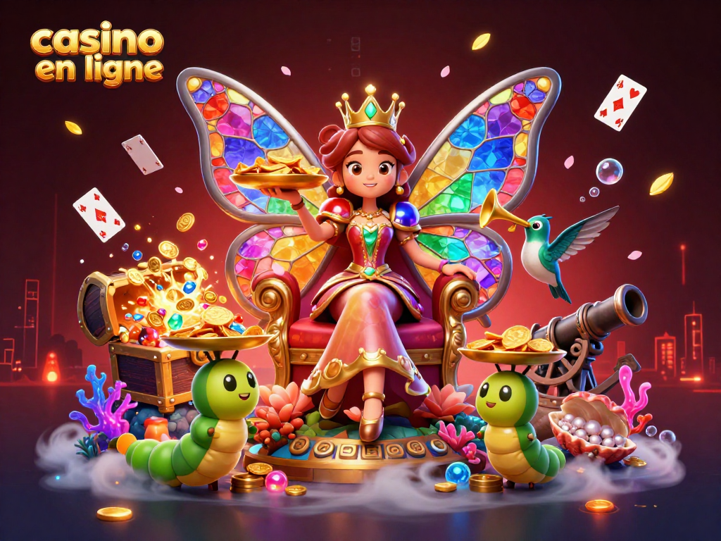 Jouez au casino en ligne avec des personnages fantastiques entourés de trésors et d'animations captivantes.