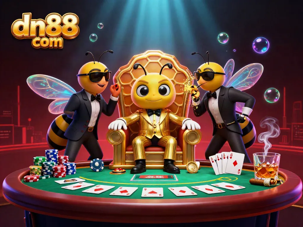 Experience exciting gameplay at dn88 com with vibrant poker scenes featuring cartoon characters.