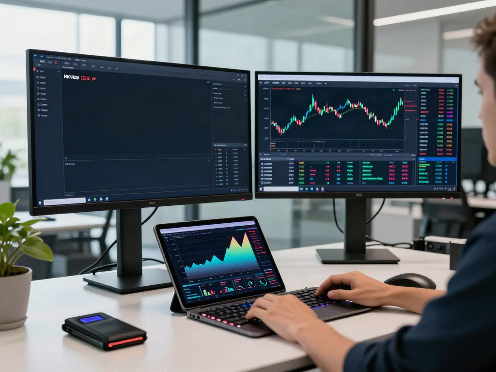 HK warrants and CBBC data API visualized in a cutting-edge crypto trading workspace, highlighting professional trading tools and advanced market analysis.
