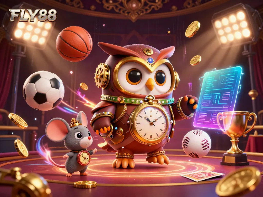 Register and win at FLY88 - dynamic casino-themed illustration with engaging characters.
