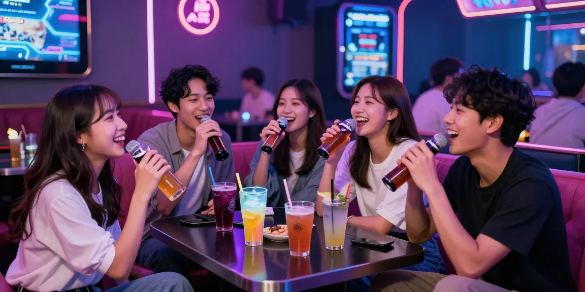 인천쓰리노에서 친구들과 즐거운 시간을 보내는 모습과 화려한 분위기