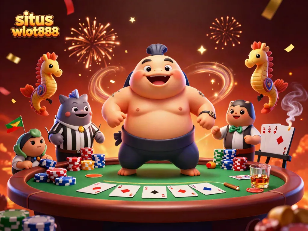 Menggunakan situs wslot888, pemain meraih jackpot di meja poker yang semarak.