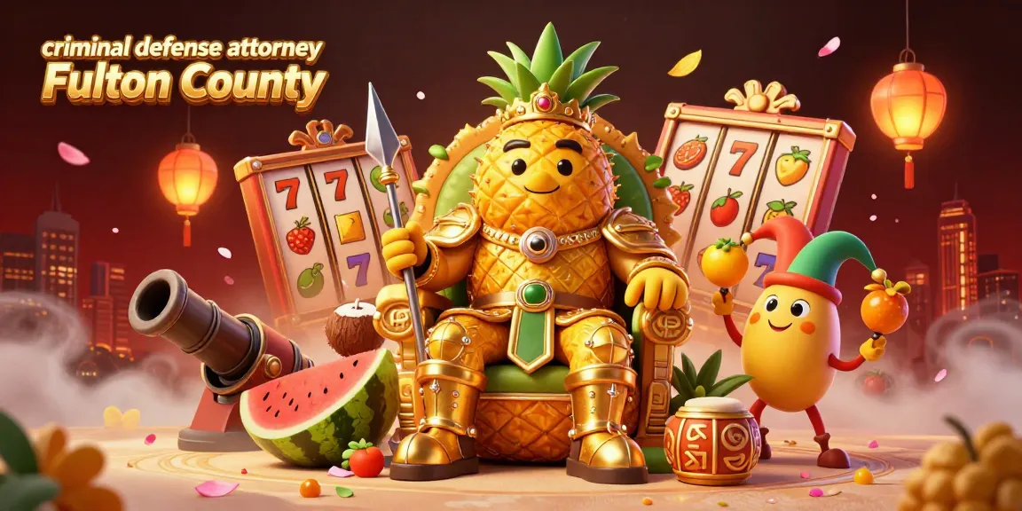 Engaging illustration of a criminal defense attorney Fulton County queen involved in a colorful casino scene, surrounded by action.