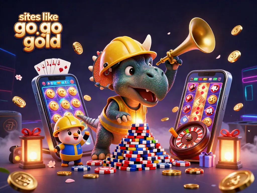Play exciting games like Go Go Gold with festive casino characters and dazzling slot elements