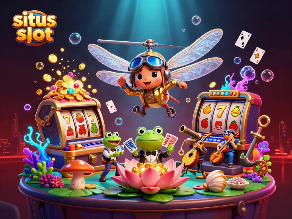 Memainkan situs slot dengan karakter unik di kasino bawah air yang penuh dengan harta karun