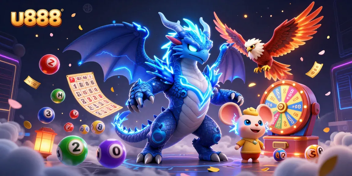 Experience exciting gameplay with u888's vibrant lottery action featuring festive elements.