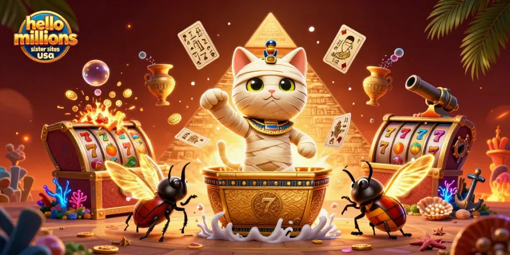 Discover exciting gameplay at hello millions sister sites usa with vibrant casino graphics and dynamic elements.