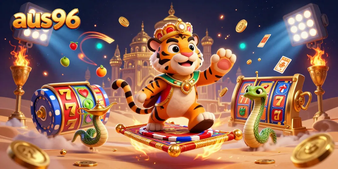 Spin and win big with aus96 at this vibrant Arabian-themed online casino, showcasing slots and excitement.