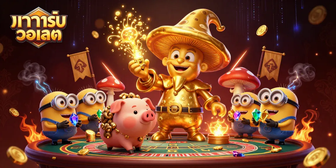 Experience thrilling baccarat action with บาคาร่ารับวอเลท amidst magical treasures and golden riches.
