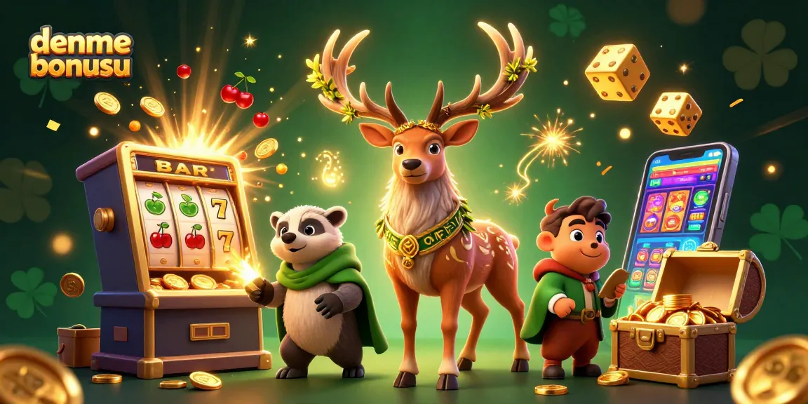 Experience the excitement of deneme bonusu with animated casino elements and vibrant characters.
