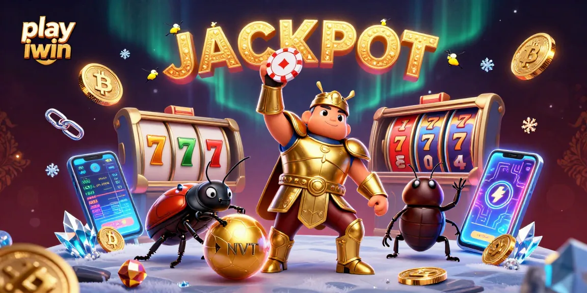 Spin to win and play iwin with exciting slots and dazzling jackpots in this vibrant illustration.