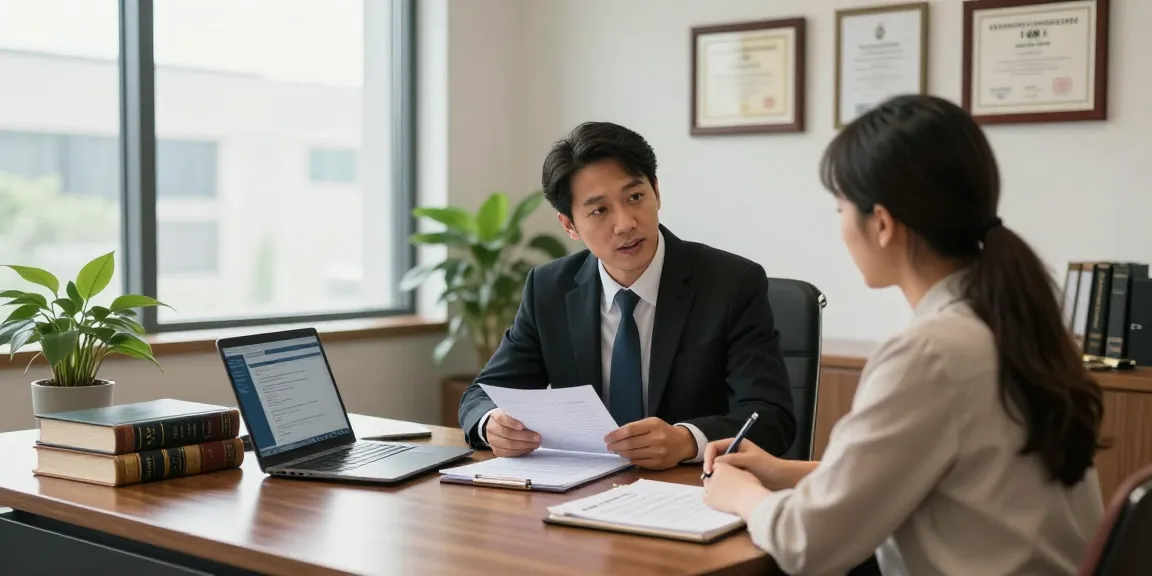 dig this legal consultation with an attorney in a modern office
